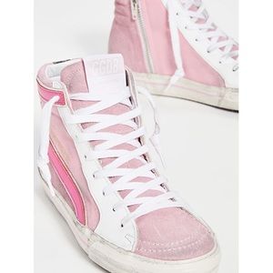 Golden Goose Sz 40 pvt edition pink slides